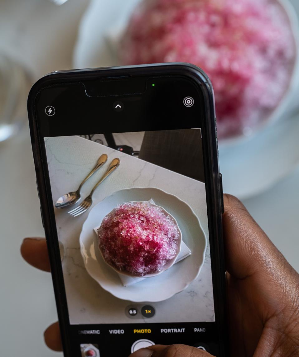 pantone color of the year shaved ice beet salad camphor