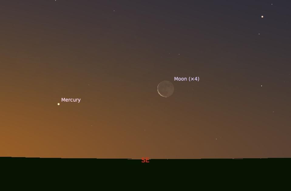 Thursday, January 19, 2023- an ‘Old Moon’ and Mercury 