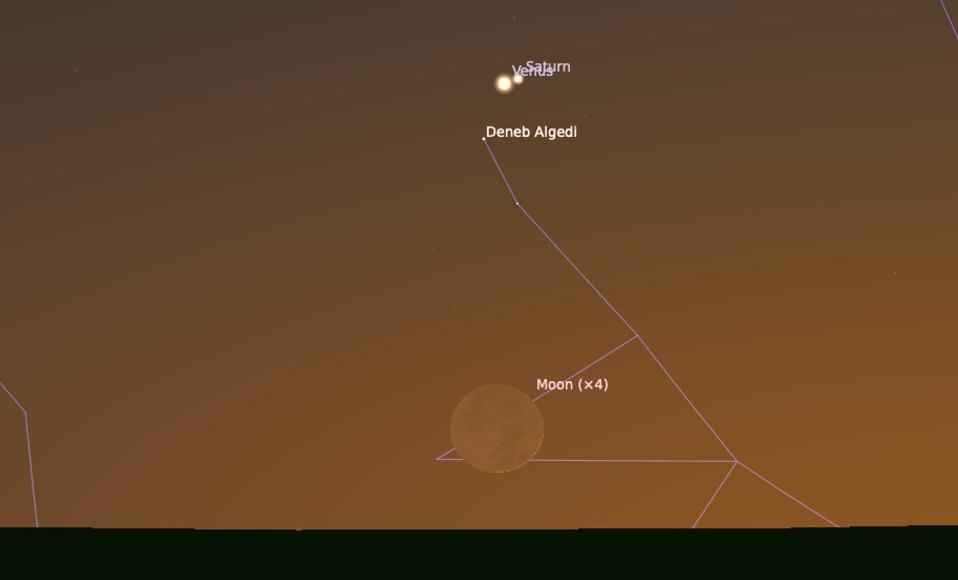 Domingo, 22 de enero de 2023- Venus y Saturno en conjunción