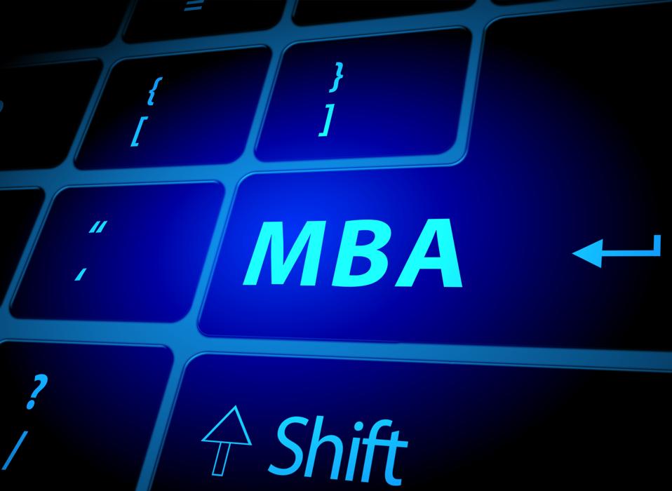 Botón MBA en el teclado de la computadora