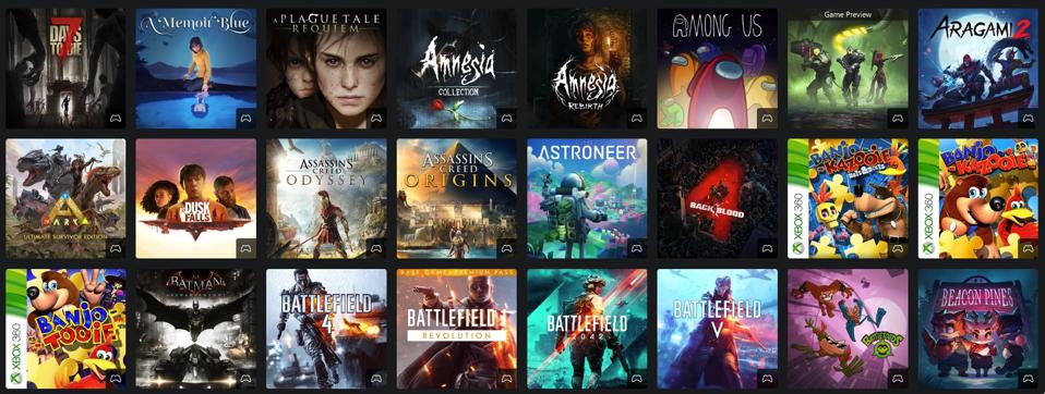 Бібліотека Xbox Games Pass