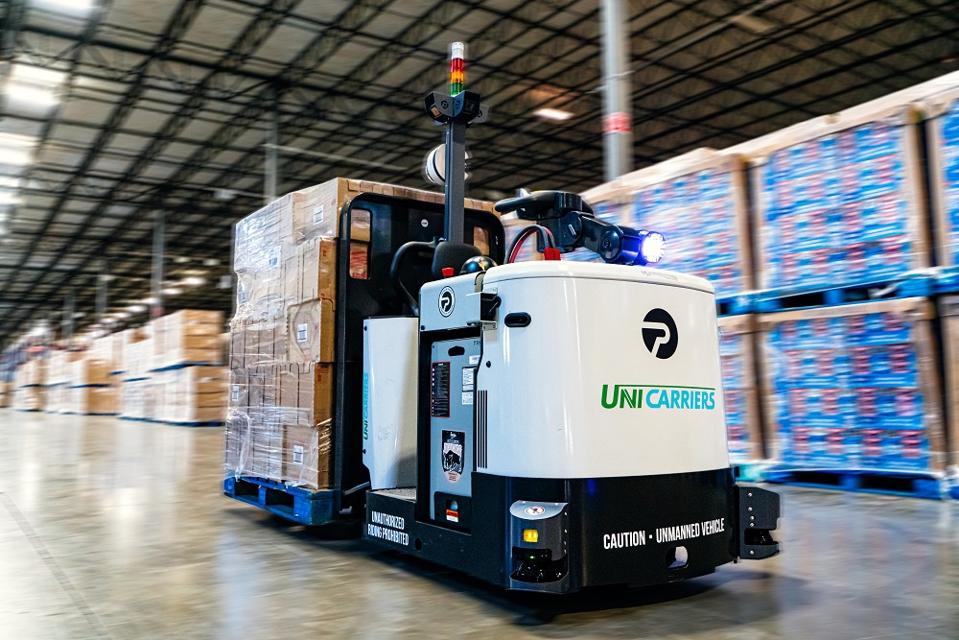Forklifts can be operated from thousands of miles away using Phantom Auto technology