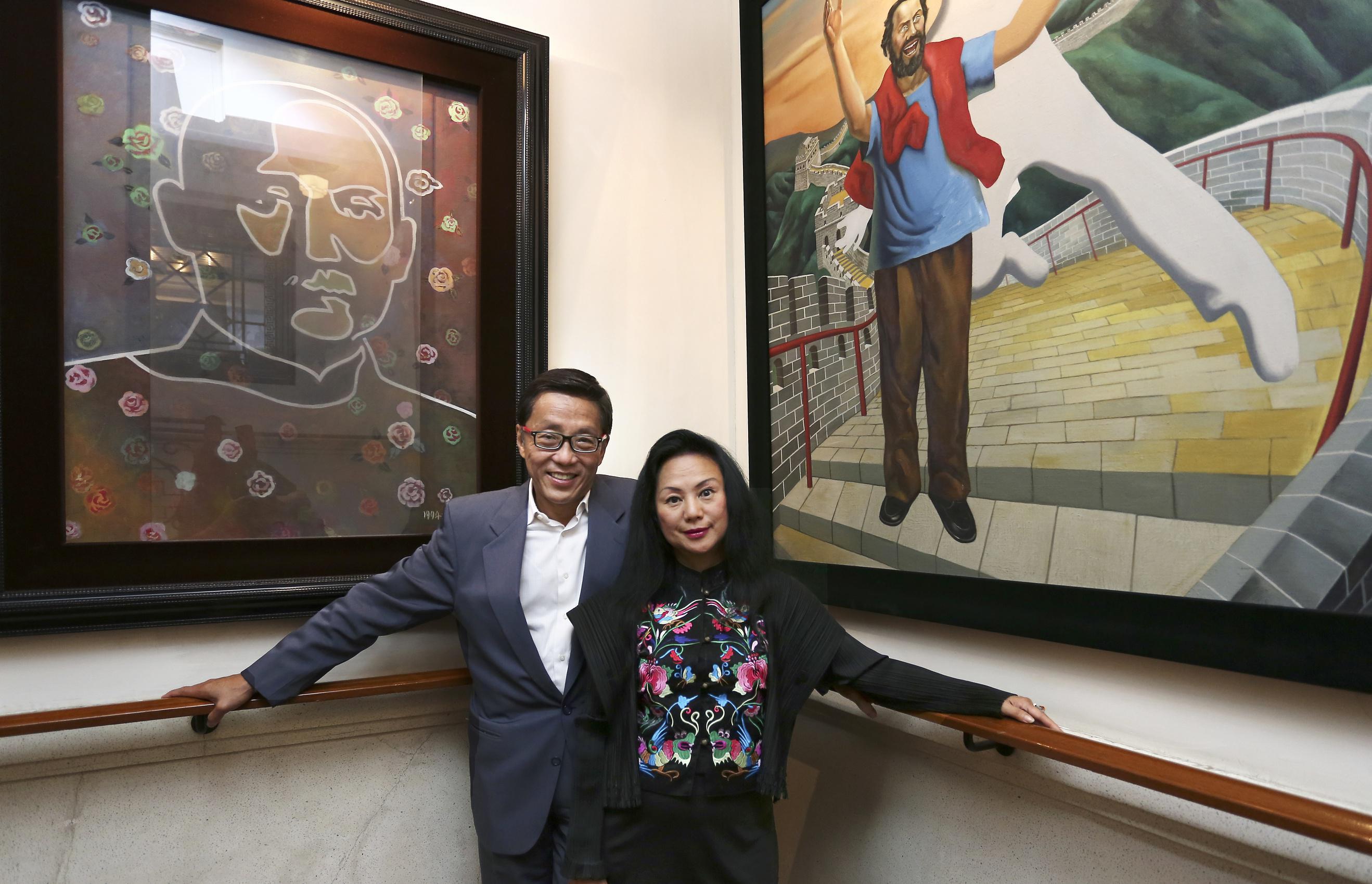 Ho Kwon Ping y su esposa Claire Chiang.