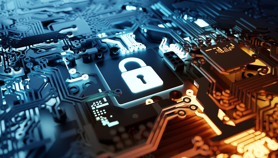 Concepto de fondo de seguridad de nube digital
