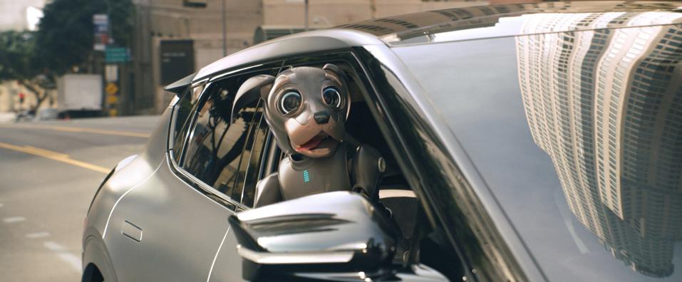 Kia's robot dog in Super Bowl 2022 ad.