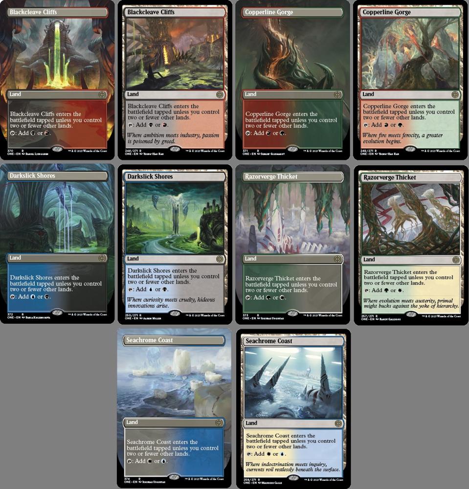 Phyrexia Dual Lands