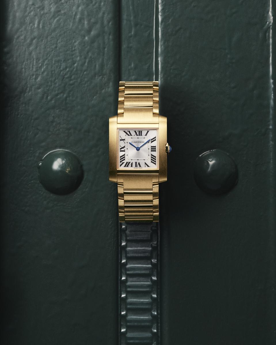 美品Cartier Tank Francaise 時計 Cartier Unveils New Tank Française Watches, Video With Rami Malek