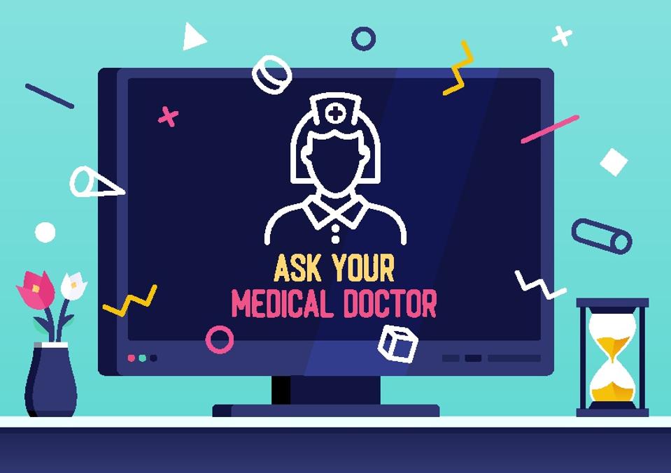 Vector Web Banner Design for Ask Your Doctor