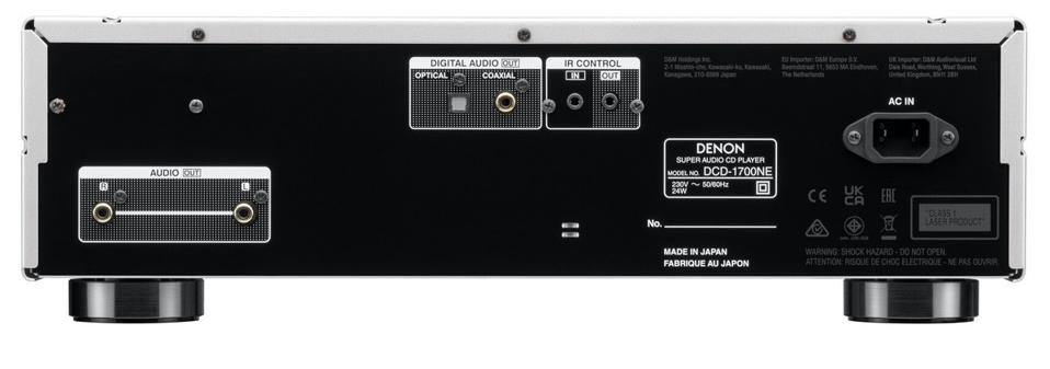 Denon DCD-1700NE вид ззаду