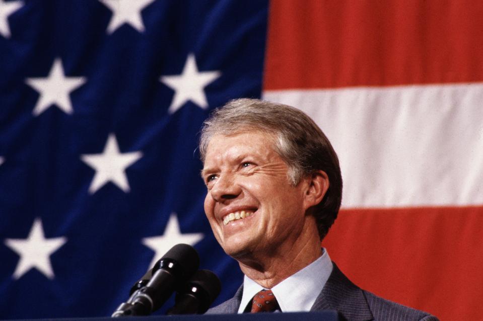 President Jimmy Carter at Podium