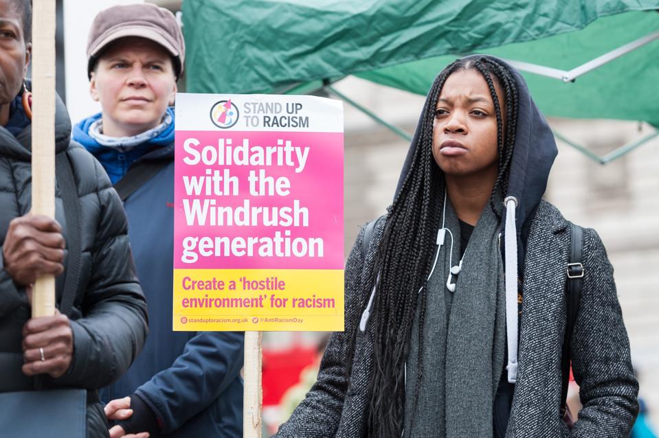 Justicia para la protesta de Windrush en Londres