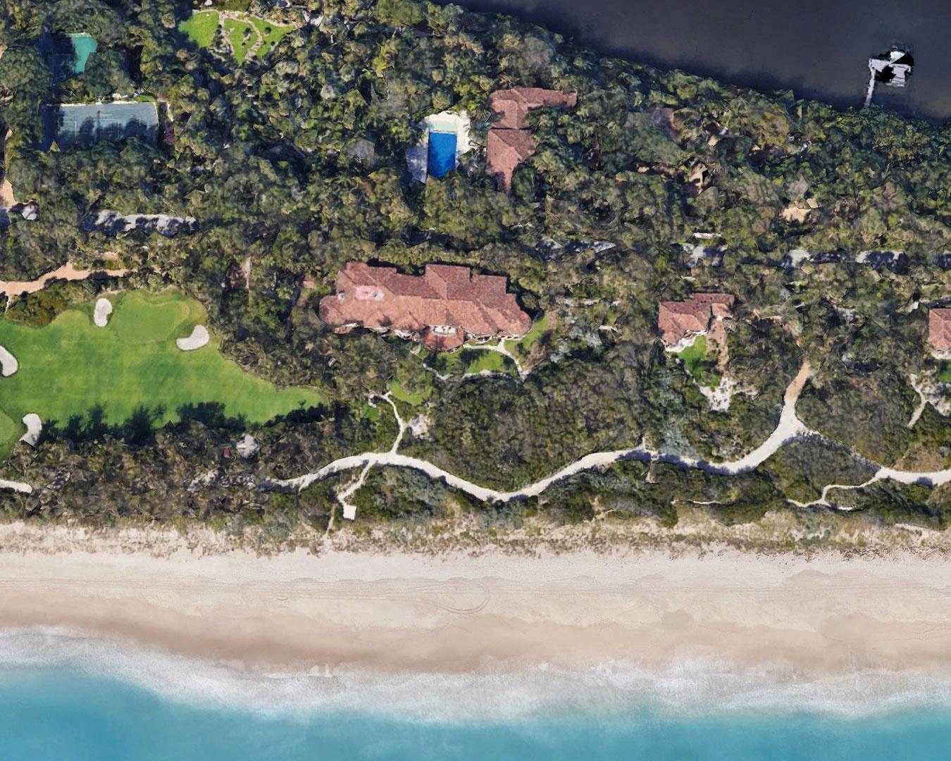 4x5-1-2000 S Ocean Boulevard, Маналапан, Флорида, кредит Google Earth