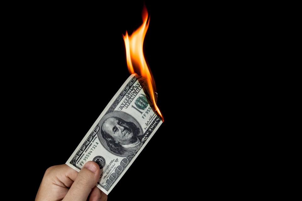 Burning money