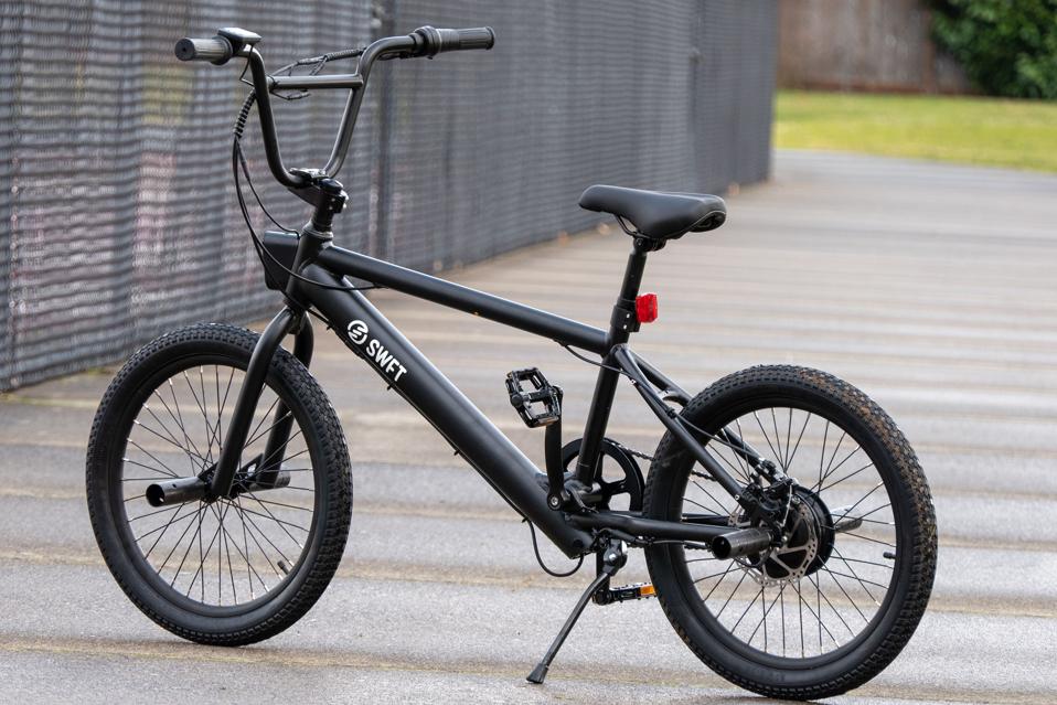 electric bmx bicycle XP Lite 2.0 Lectric Blue Long-Range eBike | Lightweight eBike Magura brakeset Street Connect 24" Wheelie E-Bike