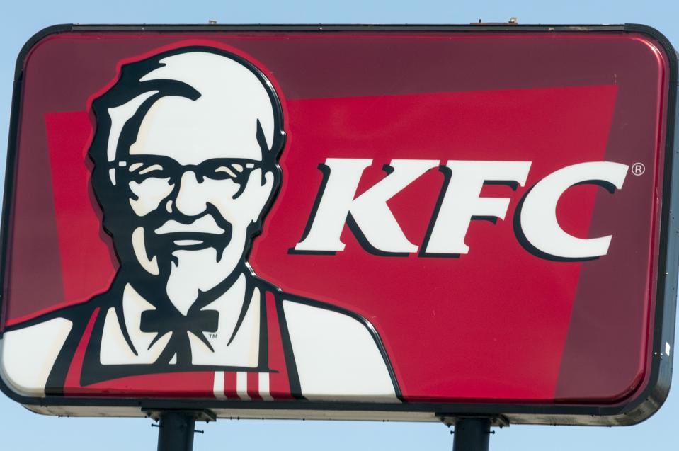 Kentucky Fried Chicken KFC Знак ресторана быстрого питания