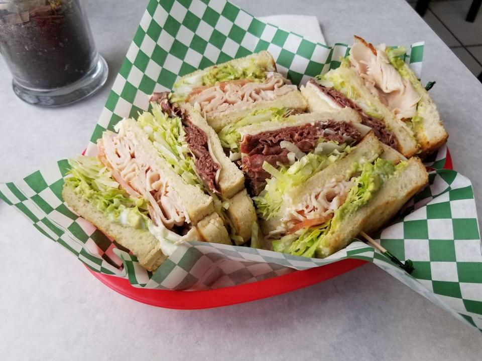 Sandwiches at Beyer Deli in San Diego, CA
