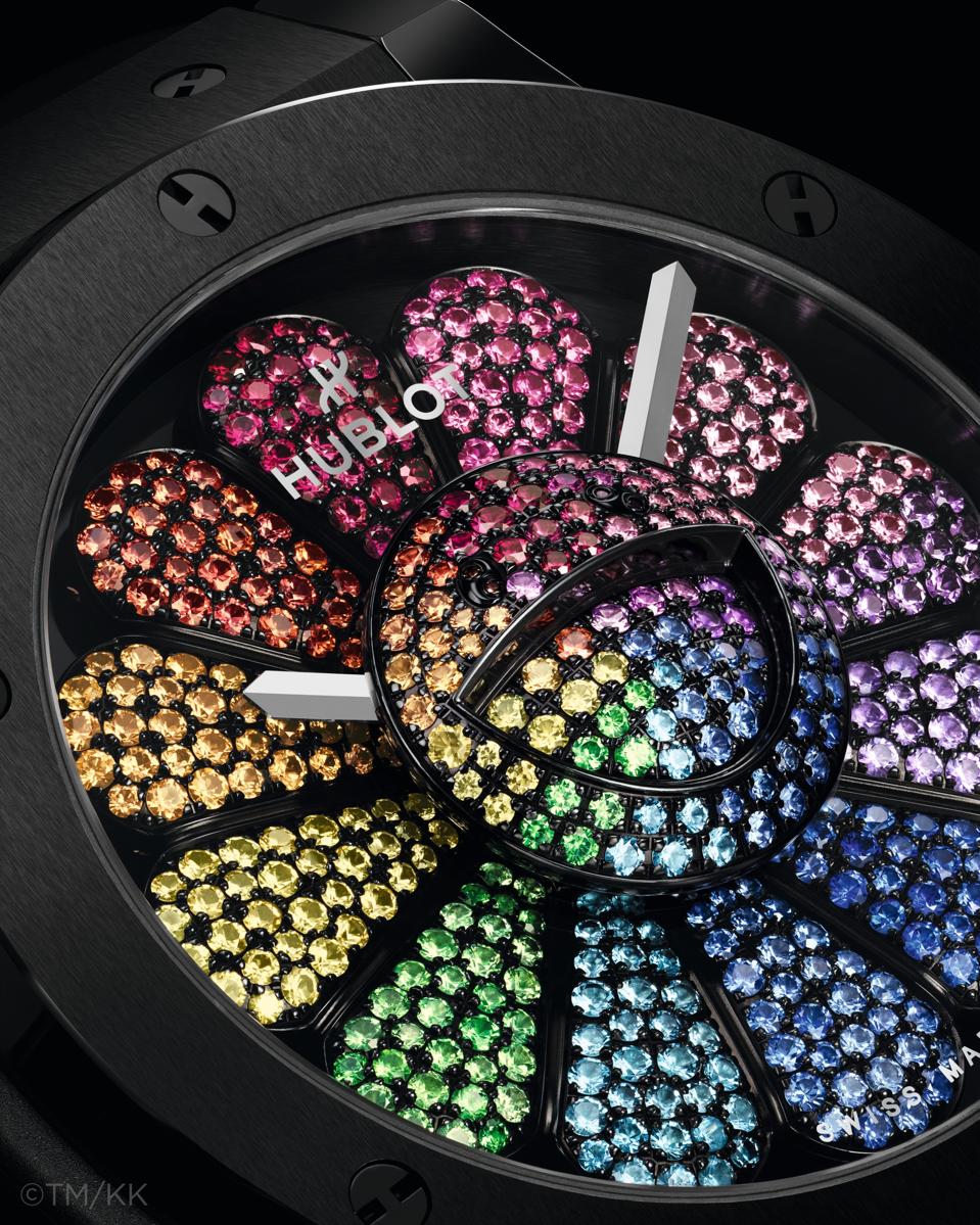 Hublot And Takashi Murakami Unveil Unique Rainbow Gemstone Watch, NFT