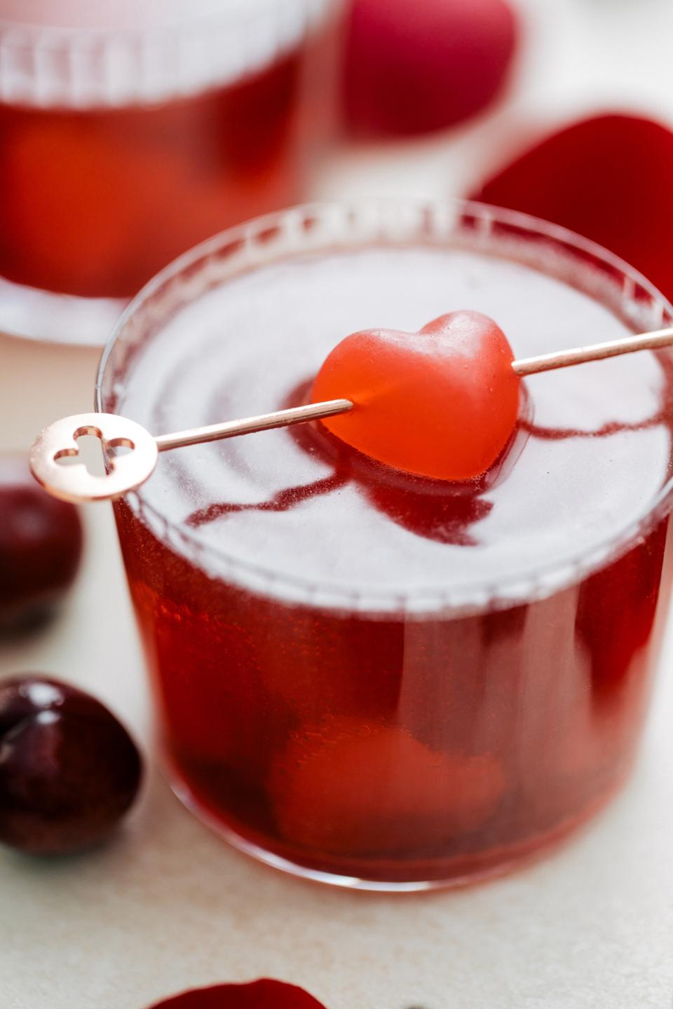The Sparkling Cherry Cocktail.