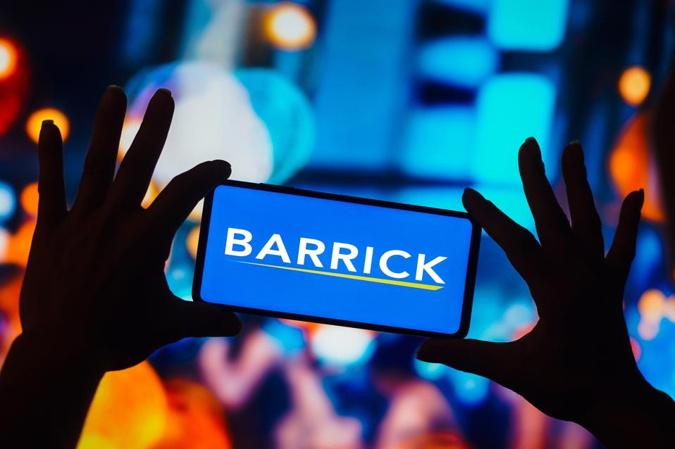 На цій фотоілюстрації Barrick Gold Corporation...
