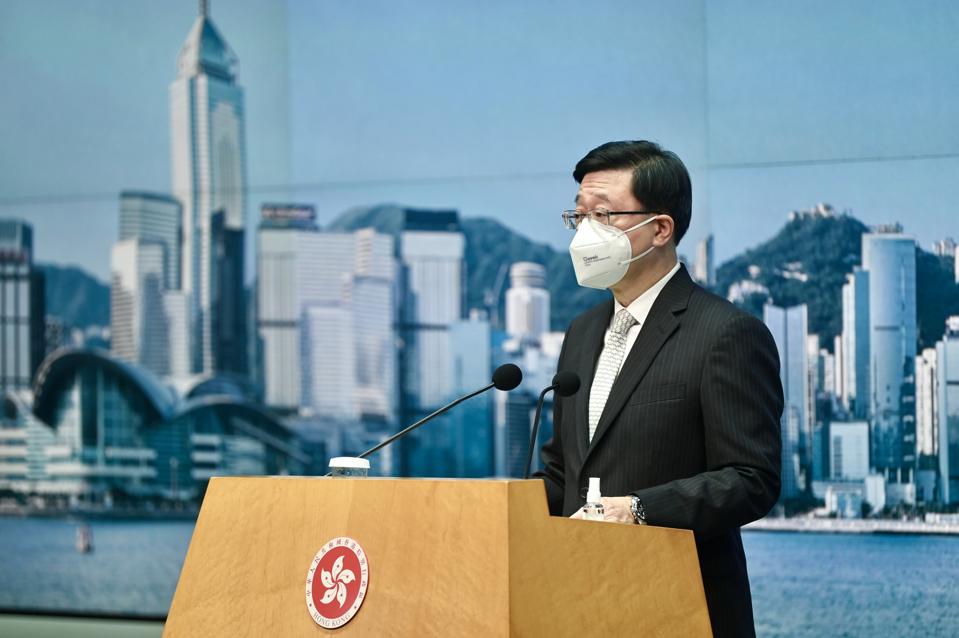 El presidente ejecutivo de Hong Kong, John Lee