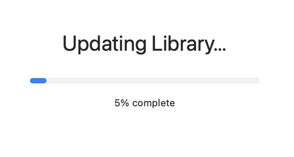 Updating Photos library