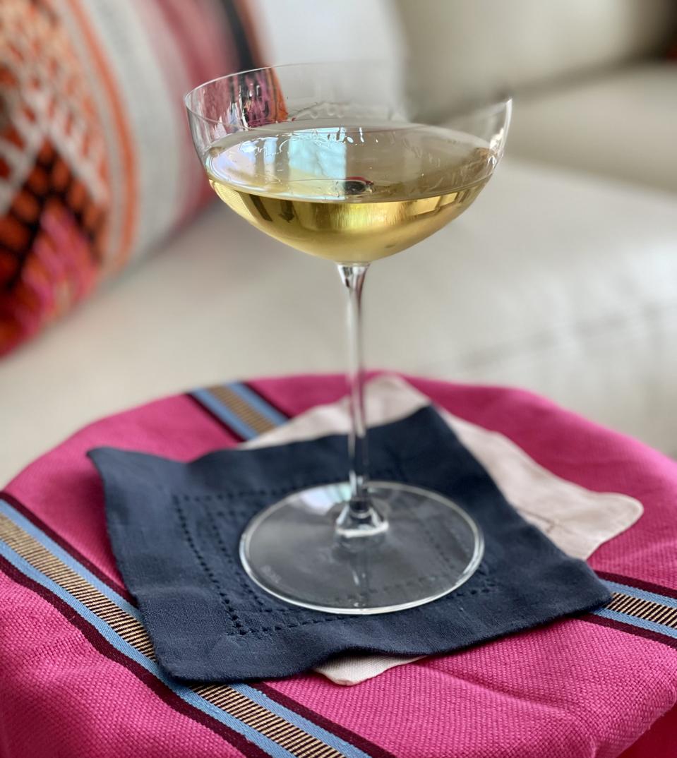 The Frida Cocktail created by Elizabeth Karmel was inspired by the sites and drinks of a recent trip to Mexico City. It is an elegant cocktail meant for slow sipping and lively conversation.