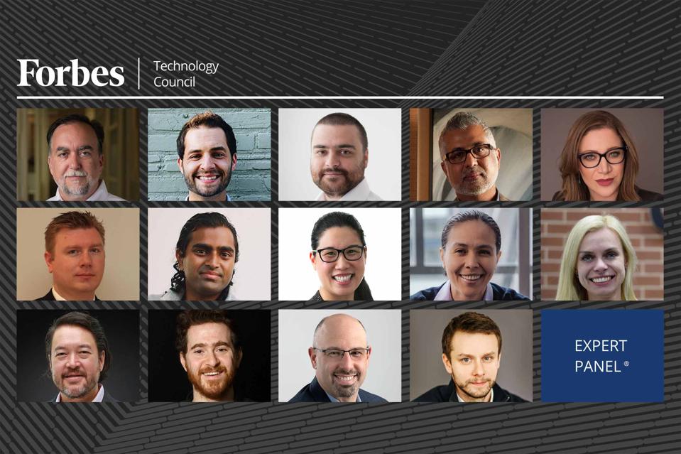 Photos of featured Forbes Technology Council members.