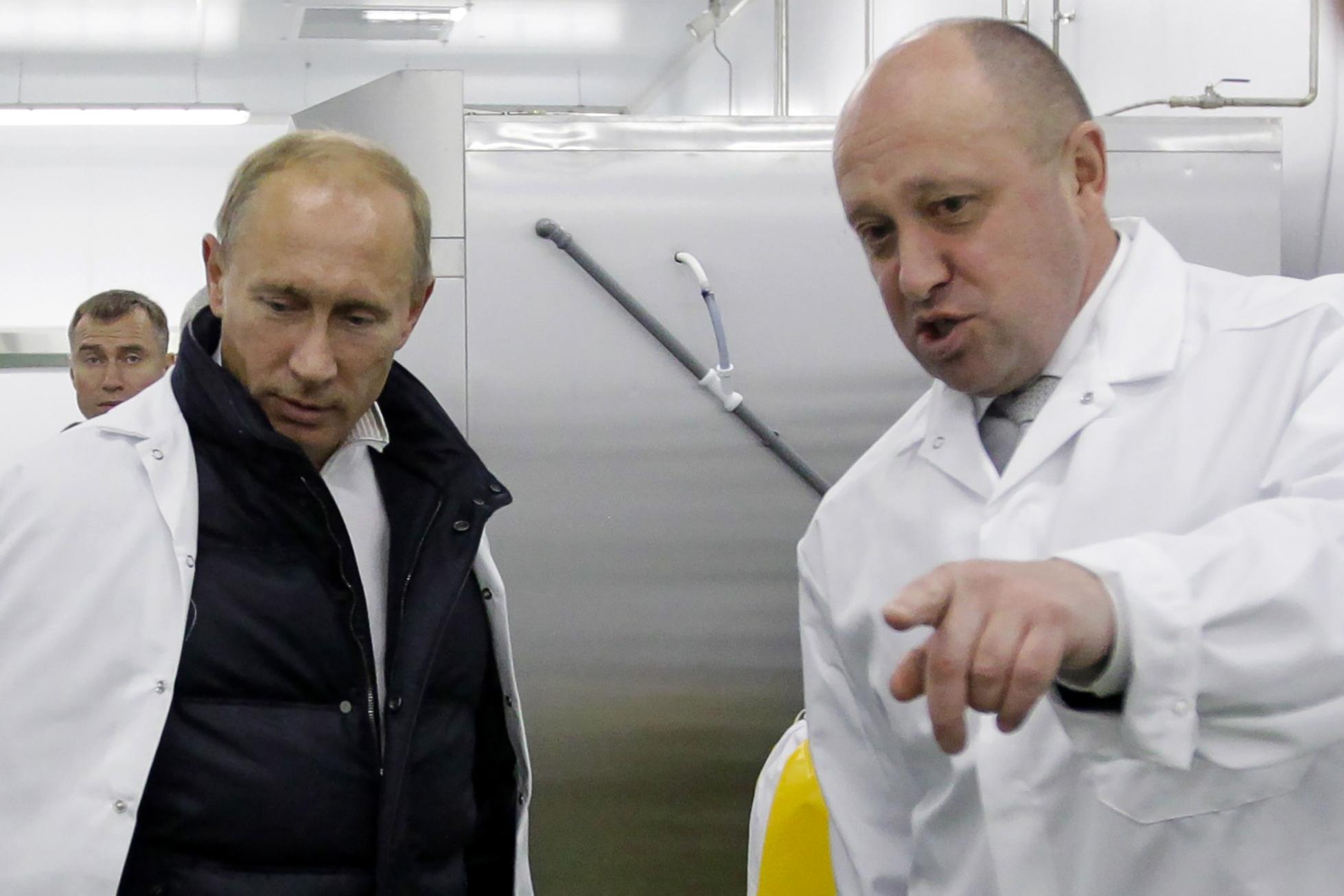 Yevgeny Prigozhin and Vladimir Putin