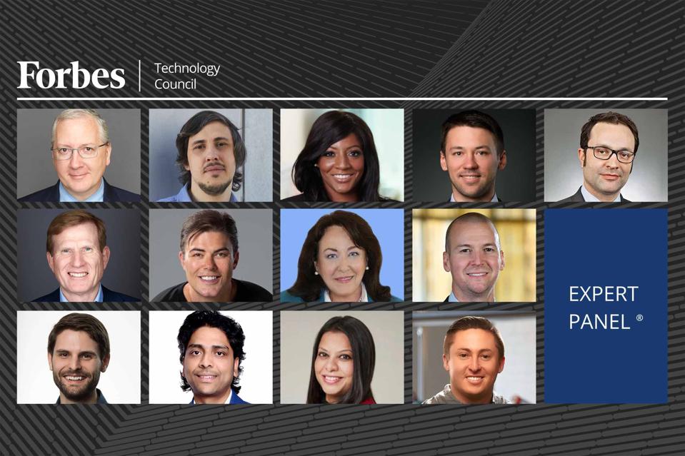 Photos of featured Forbes Technology Council members. 
