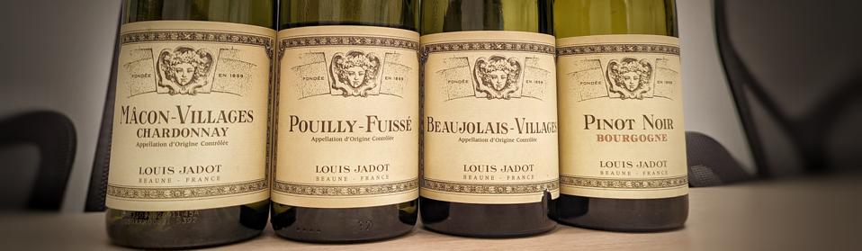 Lineup of Jadot Wines Photo Credit Cathrine Todd