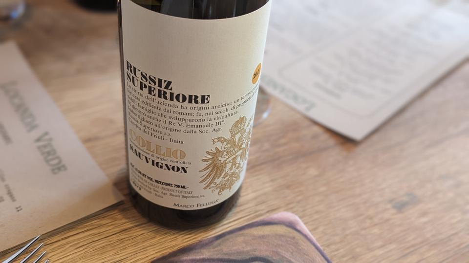 2021 Russiz Superiore Winery, Collio Sauvignon Photo Credit Cathrine Todd