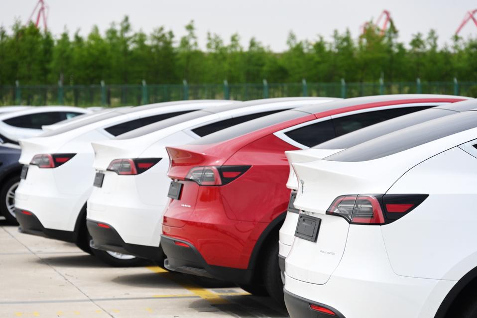 Tesla Vehicles Export In Shanghai