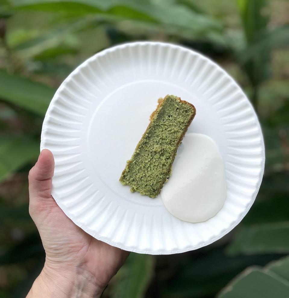 Chef Kamalu's watercress cake