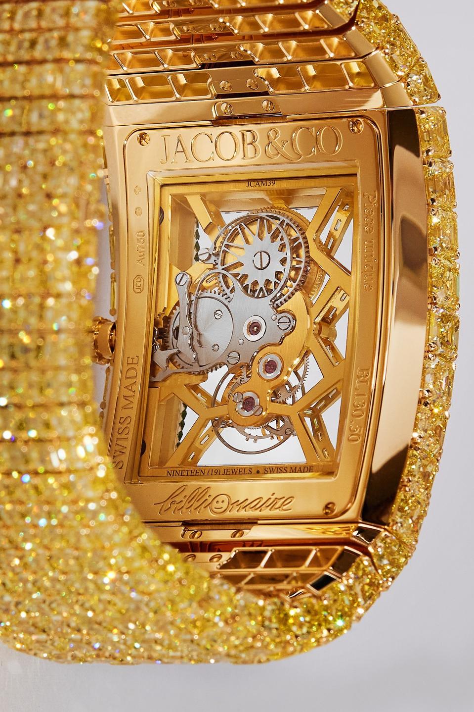 Jacob & Co. $20 million Billionaire Timeless Treasure Tourbillon Yellow Diamond watch.