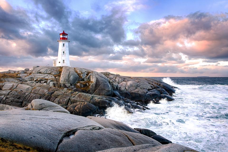 Peggy's Cove Lighthouse, Atlantic travel bubble coronavirus Canada