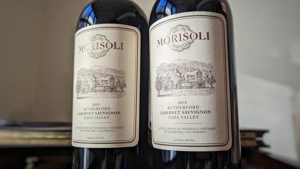 2019 and 2018 Morisoli Vineyard, Cabernet Sauvignon wines Photos Credit Cathrine Todd