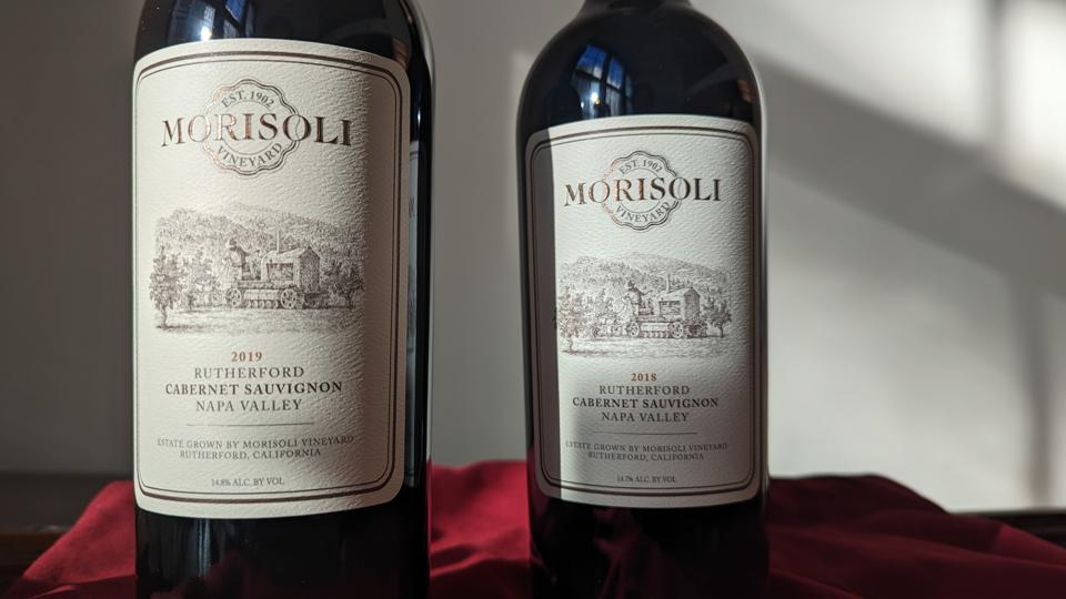 2019 and 2018 Morisoli Vineyard, Cabernet Sauvignon wines Photos Credit Cathrine Todd