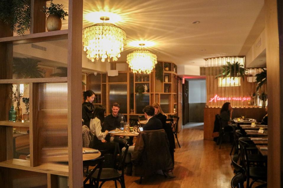 The dining room at Mareluna Flatiron
