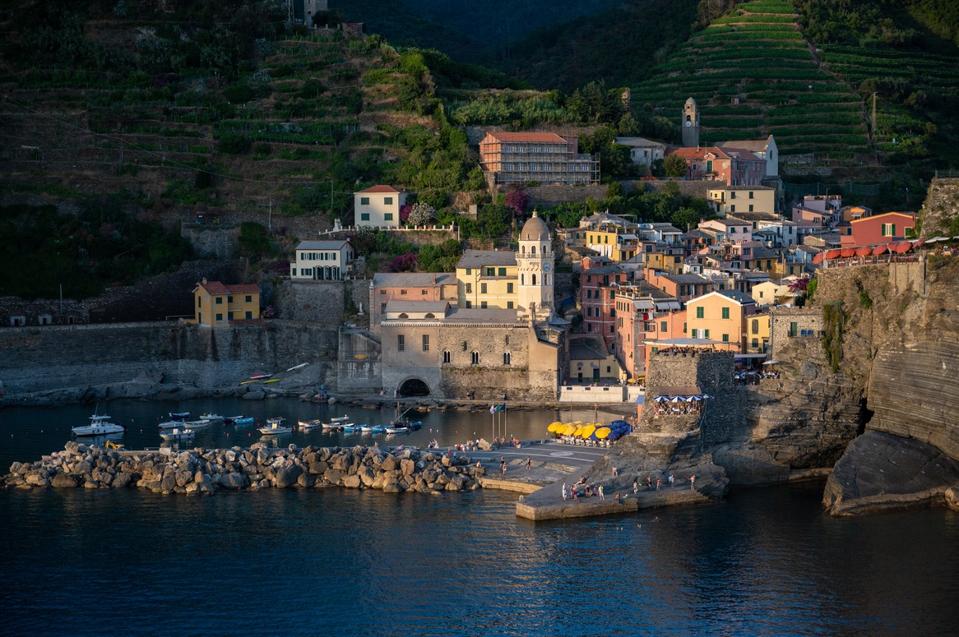 Aerial Views Of Italian Coastlines During Summertime