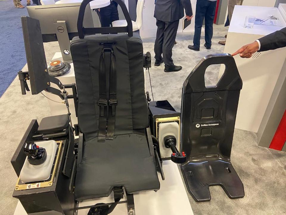Collins Aerospace integrated helicopter seat. 
