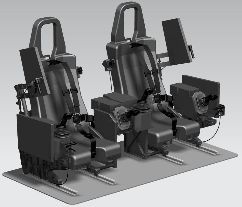 Collins Integrated helicopter seats. 