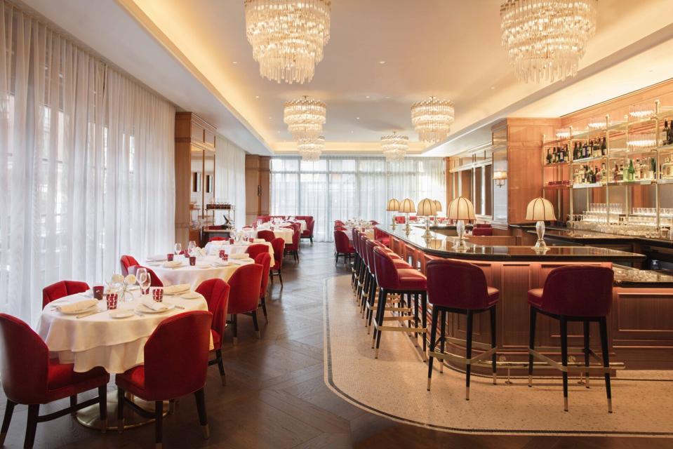 The dining room at Fouquet's NYC