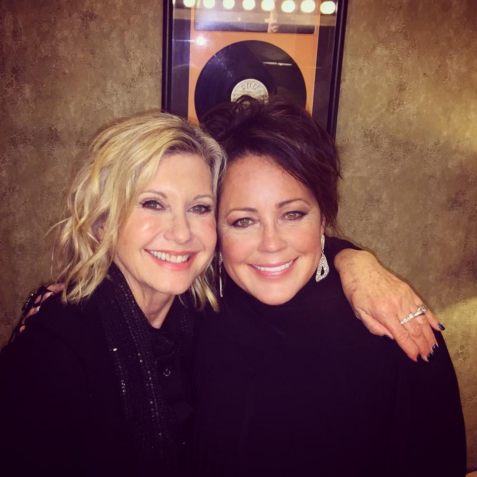 Olivia Newton-John and Kelly Lang