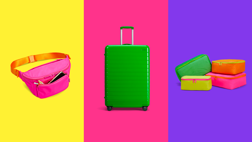 Neon top green luggage