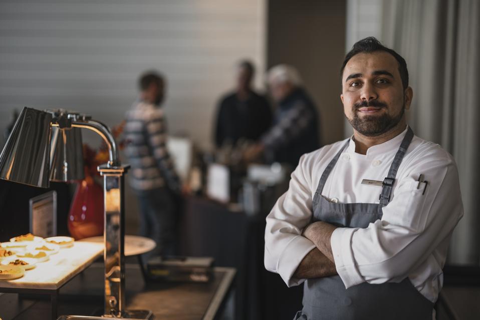 One of the Chefs at the Calistoga Food & Wine Festival