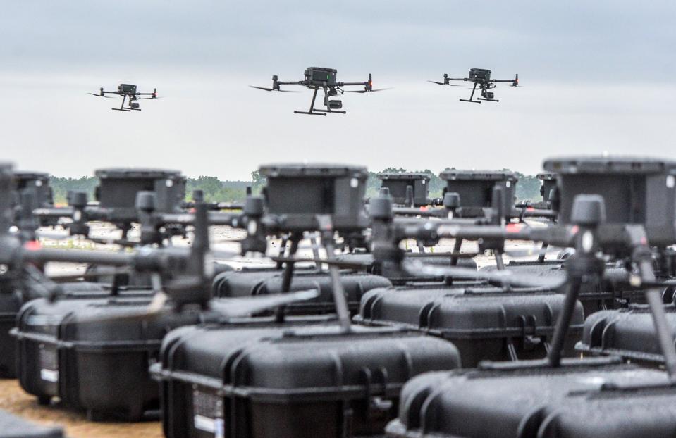 Presentation of drones for Ukrainian military