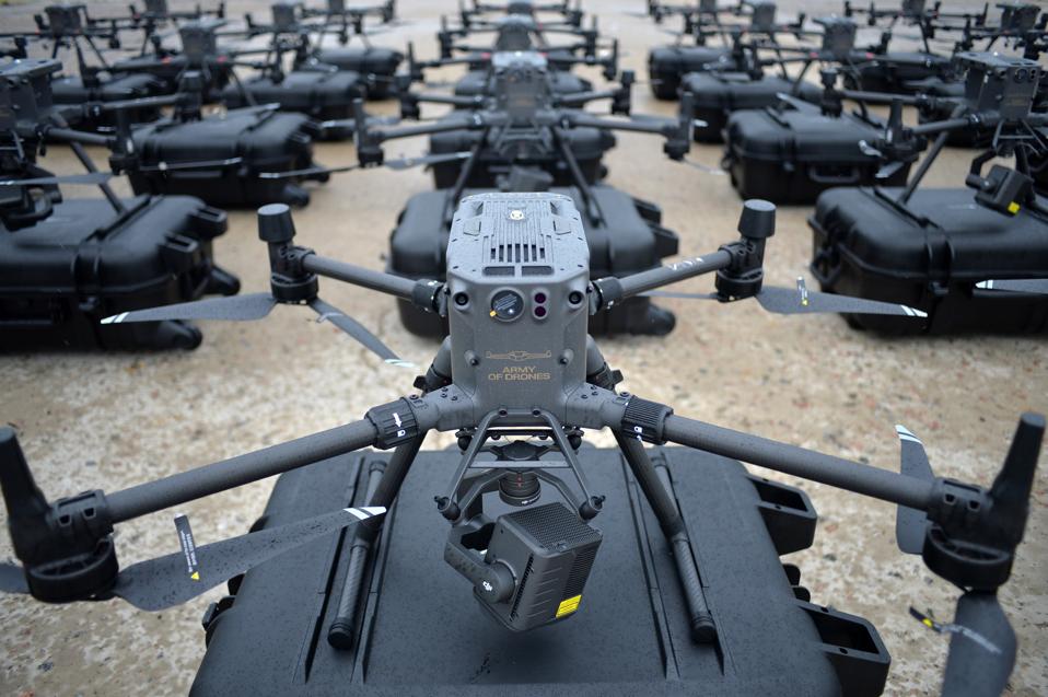 Presentation of drones for Ukrainian military