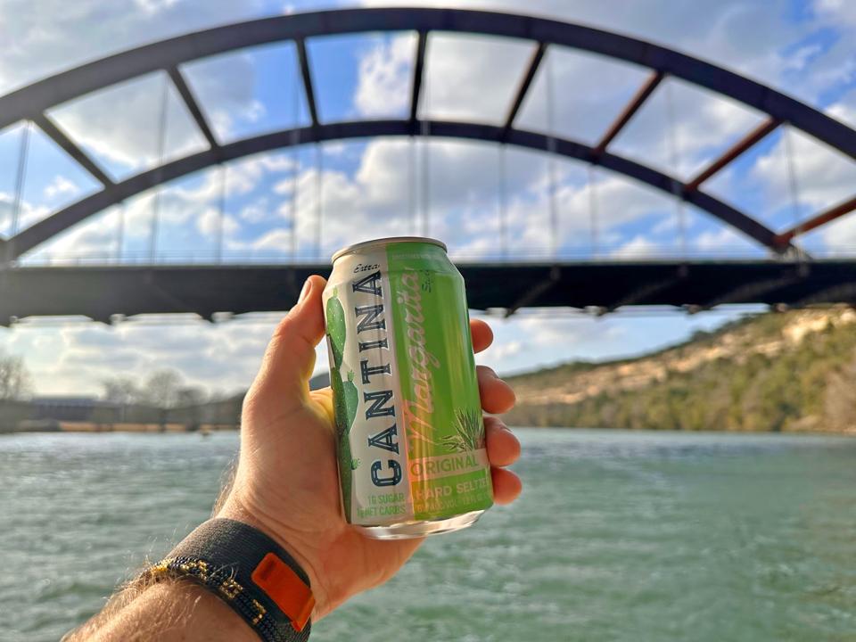 Cantina Margarita-Style Hard Seltzer on Lake Austin