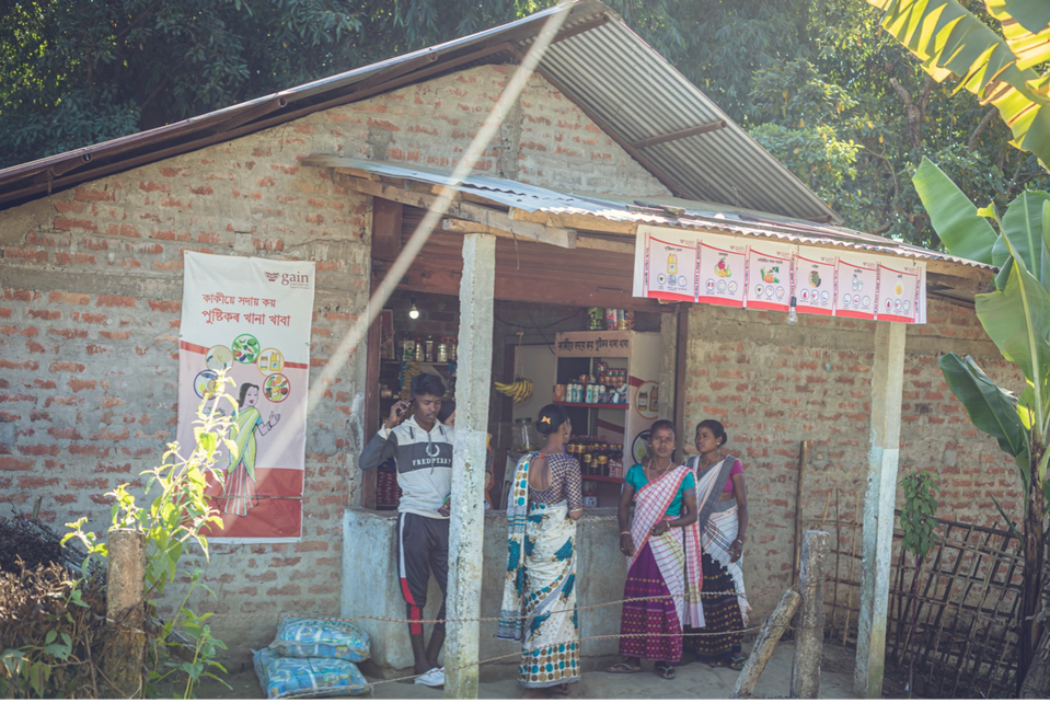 Customers at the Joshi’s Healthy Line Shop
