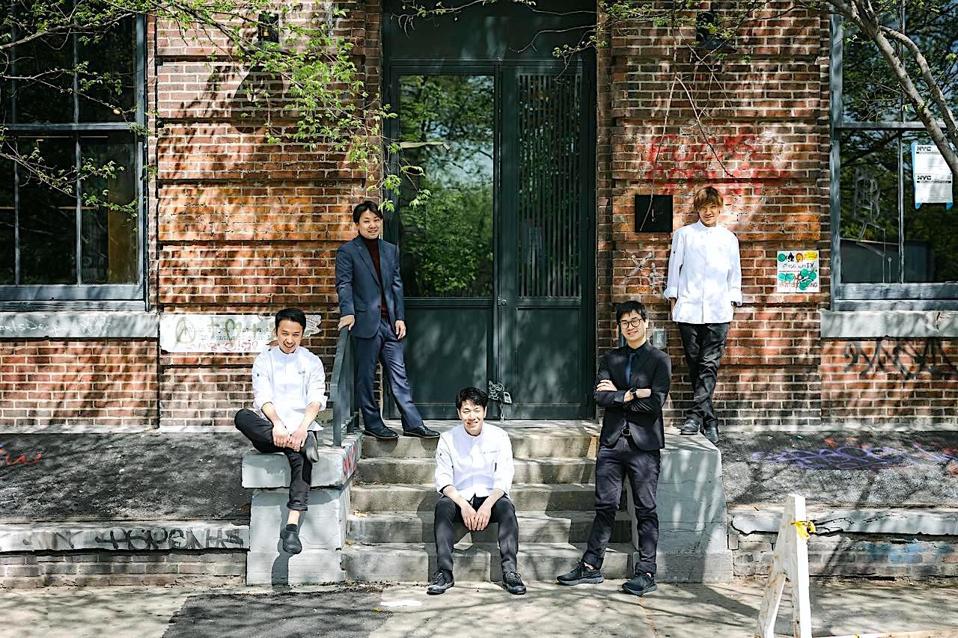 A cohesive small team runs Restaurant Yuu.